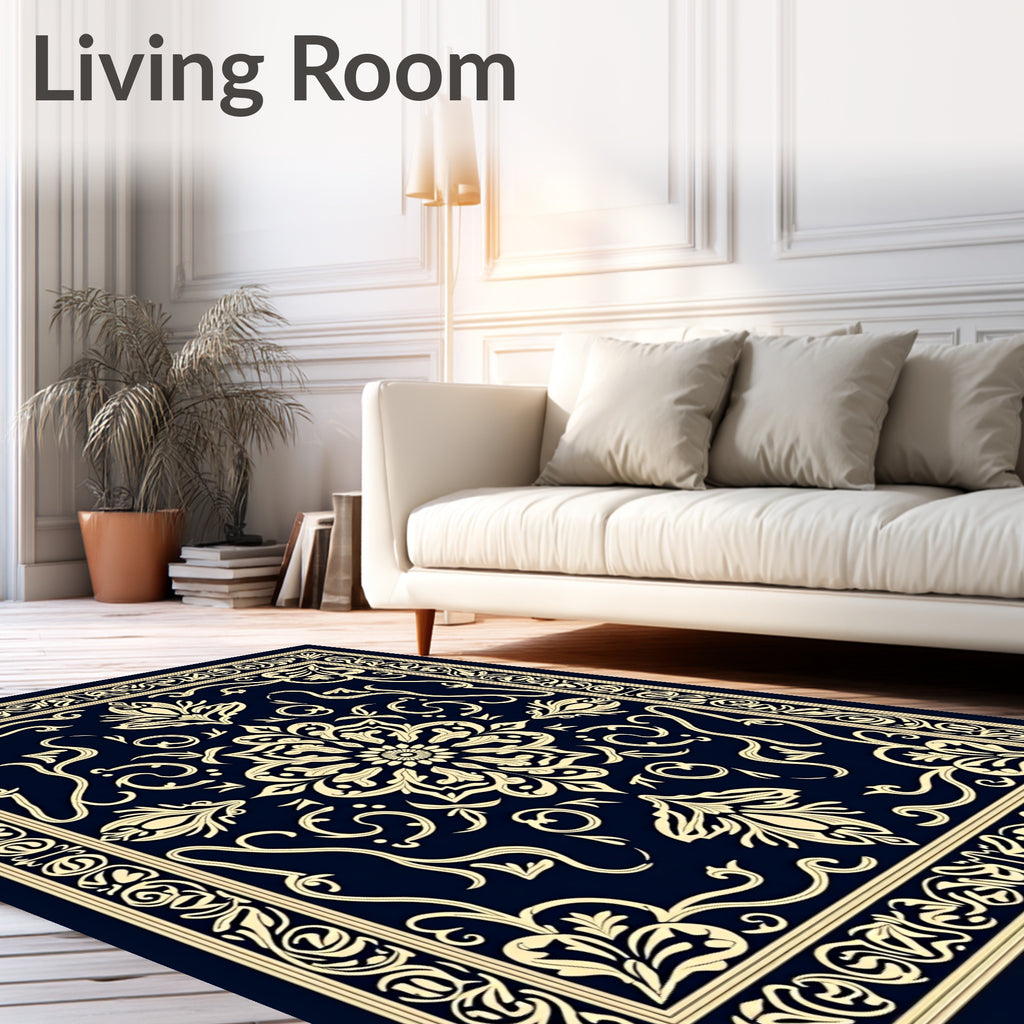 Ornate Mandalas And Swirls Design Rug
