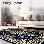 Ornate Mandalas And Swirls Design Rug
