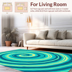 Oceanic Swirl Abstract Pattern Rug