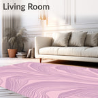 Pastel Waved Organic Lines Rug