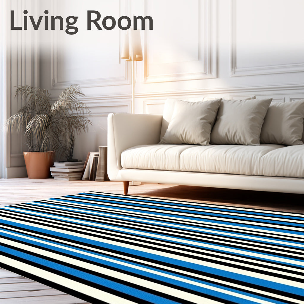 Bold Vertical Stripe Pattern Rug