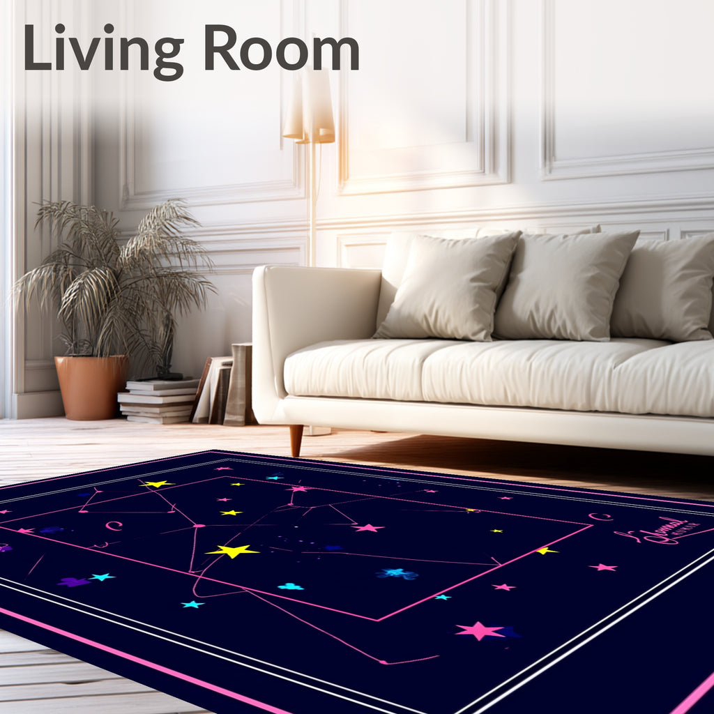Cosmic Stars Constellation Night Rug