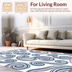 Swirling Lines Pattern Design Rug
