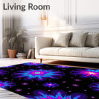 Vibrant Exploding Floral Medallion Rug