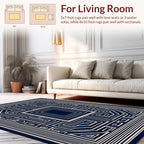 Geometric Maze Pattern Rug
