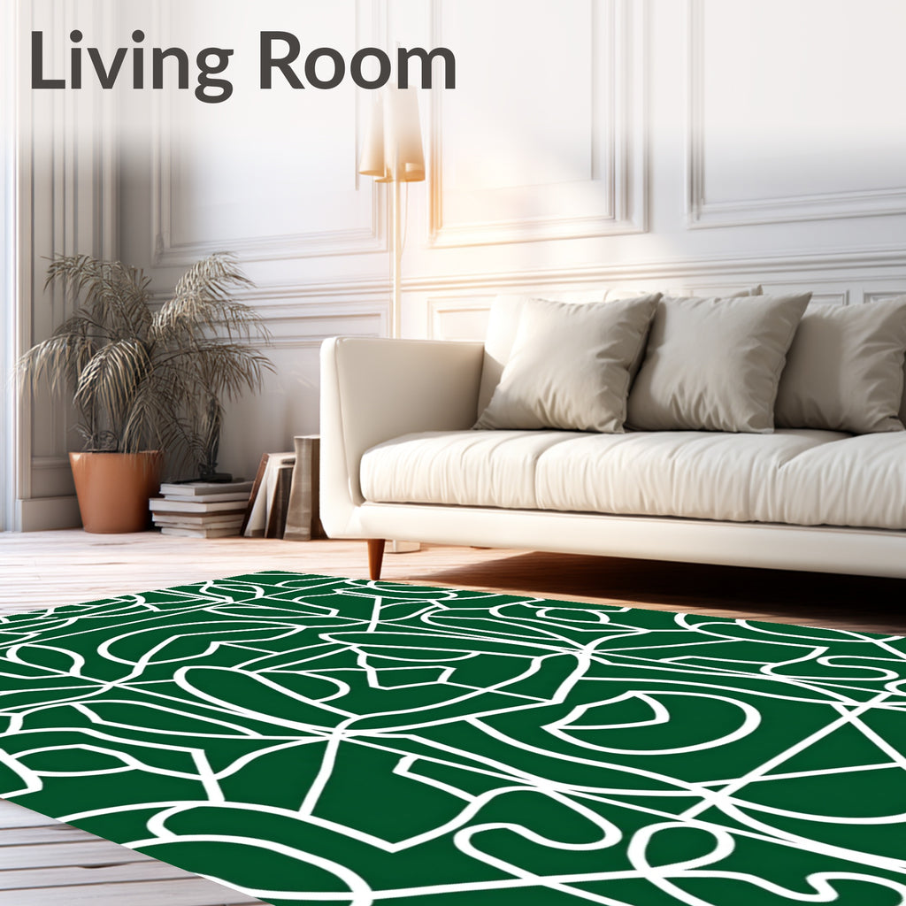 Organic Abstract Geometric Lines Rug