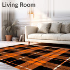 Classic Plaid Pattern Design Rug
