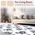 Dark Leafy Tree Patterned Rug