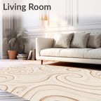 Elegant Swirl Abstract Pattern Rug