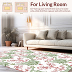 Art Nouveau Floral Bird Vine Pattern Rug