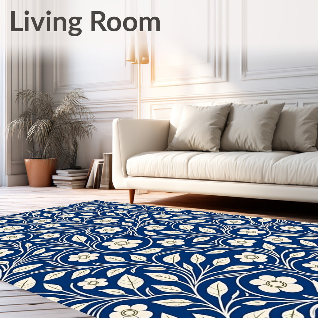 Classic Floral Vine Pattern Rug
