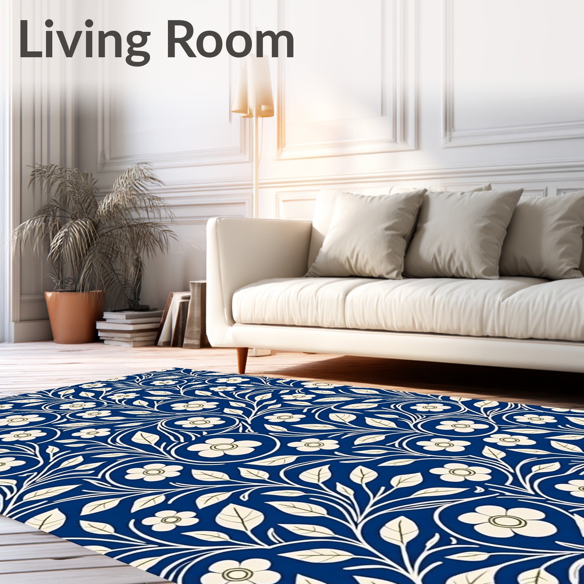 Classic Floral Vine Pattern Rug