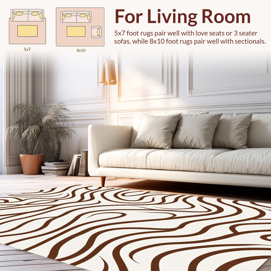 Organic Swirl Pattern Rug