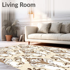 Antique Floral Damask Motif Rug