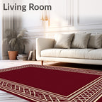 Classic Geometric Border Design Rug