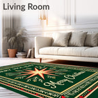 Festive Starburst Festive Frame Pattern Rug