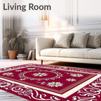 Ornate Floral Medallion Design Rug