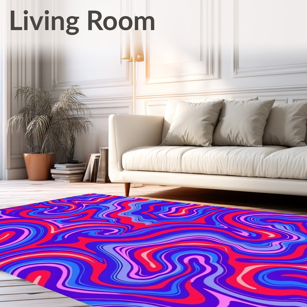 Vibrant Swirls Pattern Rug