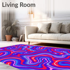 Vibrant Swirls Pattern Rug
