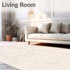 Abstract Contour Line Pattern Rug