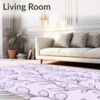 Elegant Vine Pattern with Delicate Leaves Rug