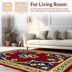 Ornate Blue Floral Mandala Design Rug