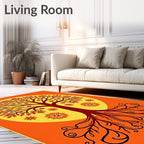 Vibrant Tree of Life Pattern Rug