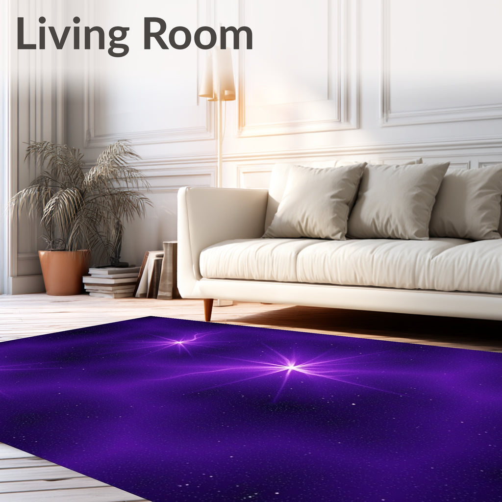 Cosmic Nova Swirl Pattern Rug