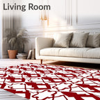 Ornate Damask Pattern Rug