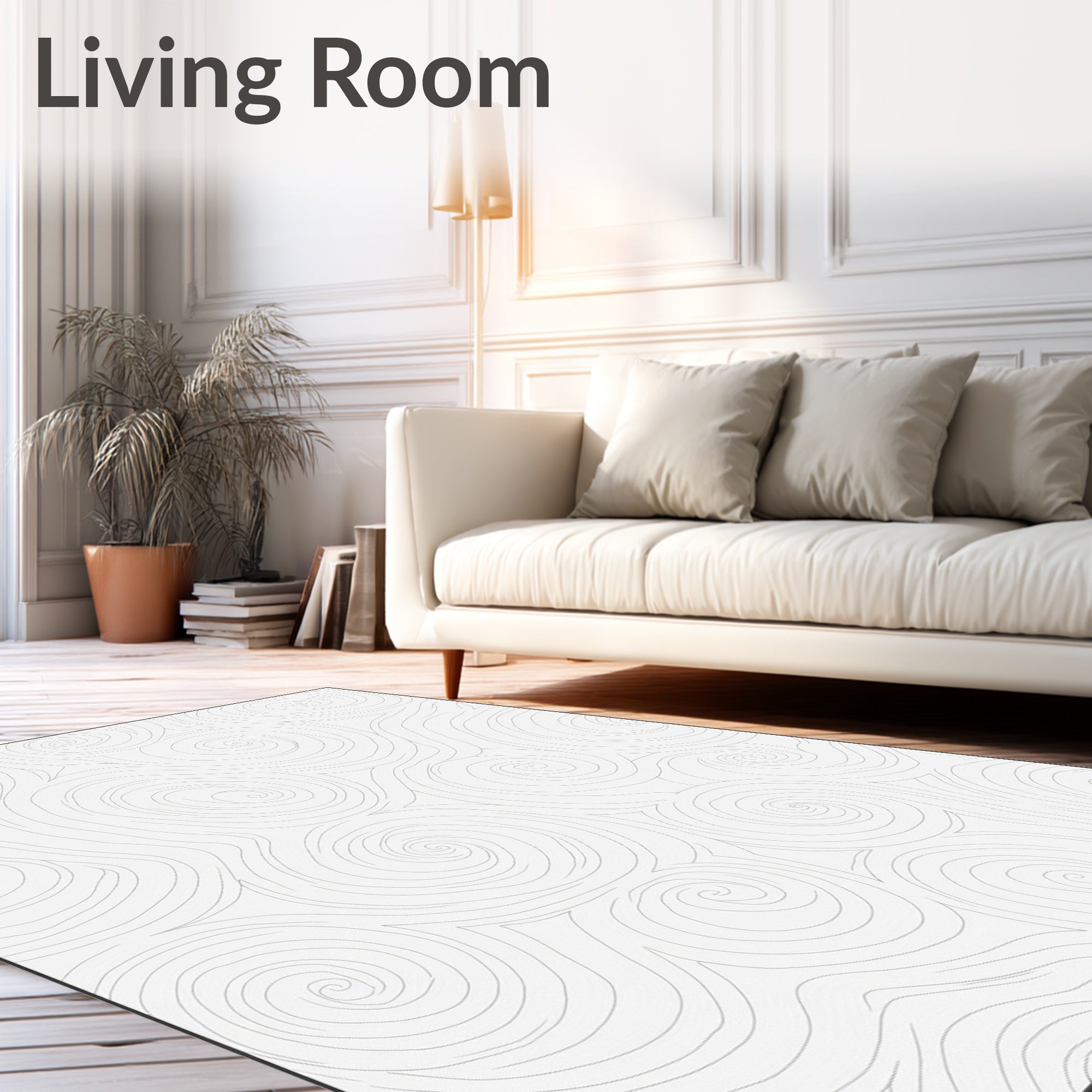 Whirlpool Swirls Pattern Design Rug