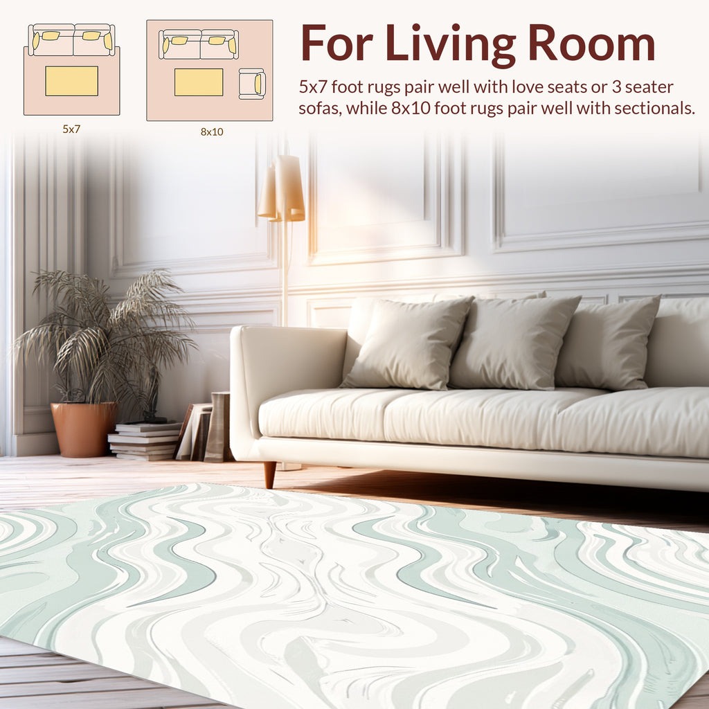 Cool Abstract Swirl Pattern Rug