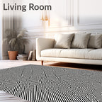 Geometric Maze Pattern Rug