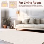 Minimalist Abstract Swirl Pattern Rug