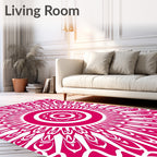 Radiant Sunburst Symmetry Pattern Rug