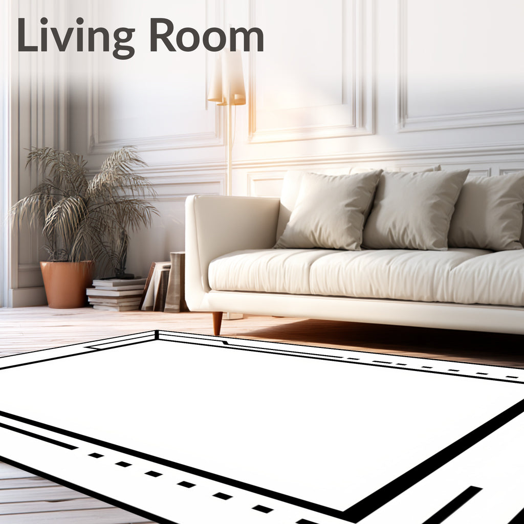 Modern Geometric Frame Style Rug