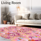 Vintage Floral Swirls Pattern Rug