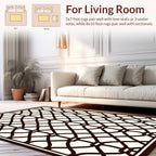 Interlocking Lattice Pattern Rug