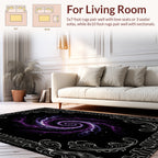 Cosmic Swirl Nebula Pattern Rug