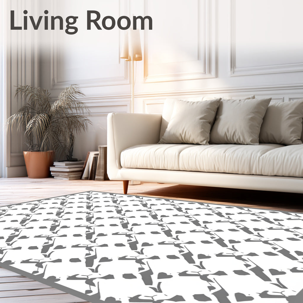 Abstract Intersecting Lines Pattern Rug