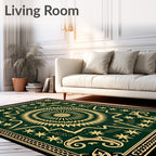 Radiant Starburst Geometric Design Rug