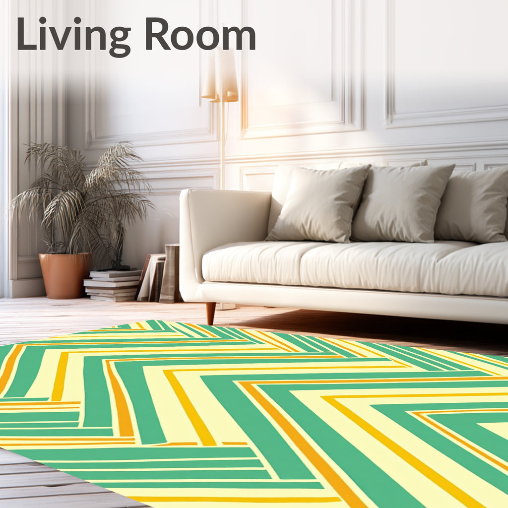 Chevron Stripe Pattern Rug
