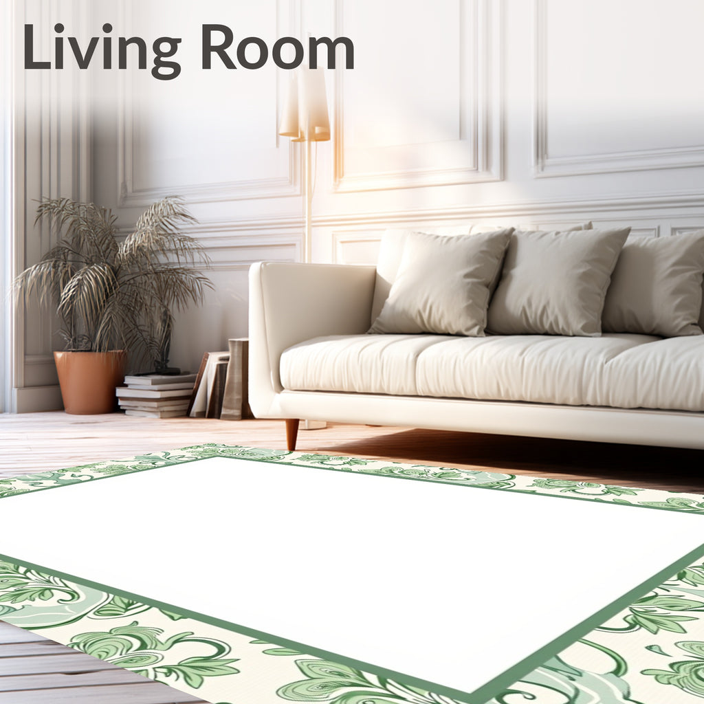 Art Nouveau Floral Pattern Rug
