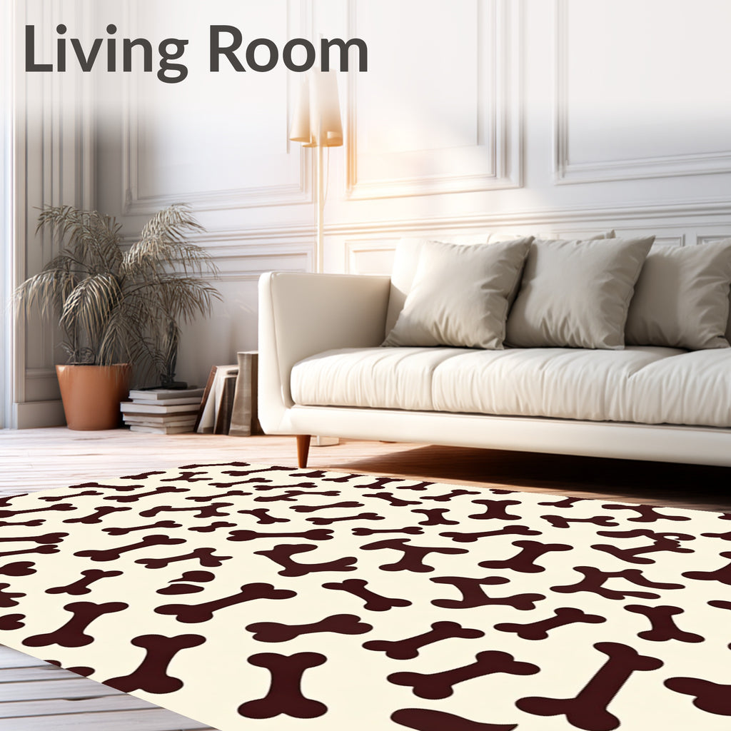 Playful Bone Pattern Rug