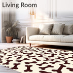 Playful Bone Pattern Rug