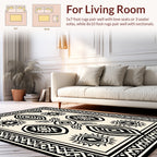Bold Geometric Sunburst Eye Pattern Rug