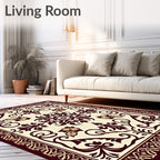 Ornate Floral Pattern Design Rug