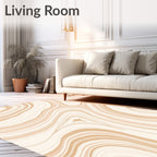 Abstract Agate Organic Lines Design Rug