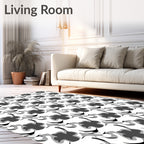 Tonal Abstract Swirl Pattern Rug