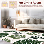 Forest Leaves Botanical Pattern Design Rug