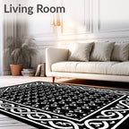 Intricate Celtic Knot Border Rug